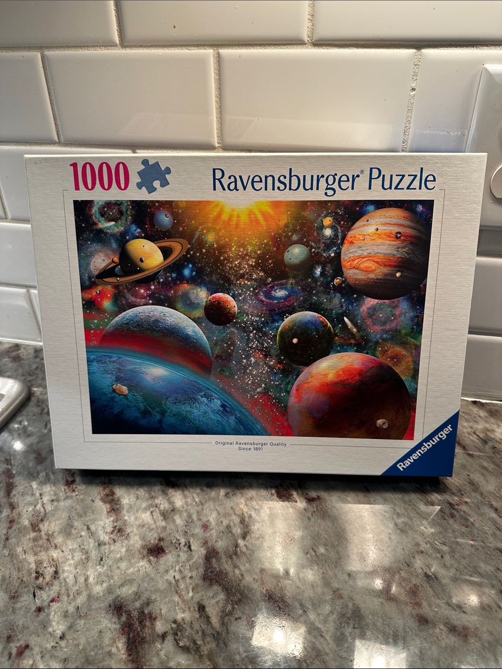 Ravensburger Vibrant Space Planets Puzzle with Multicolor Galactic Scene